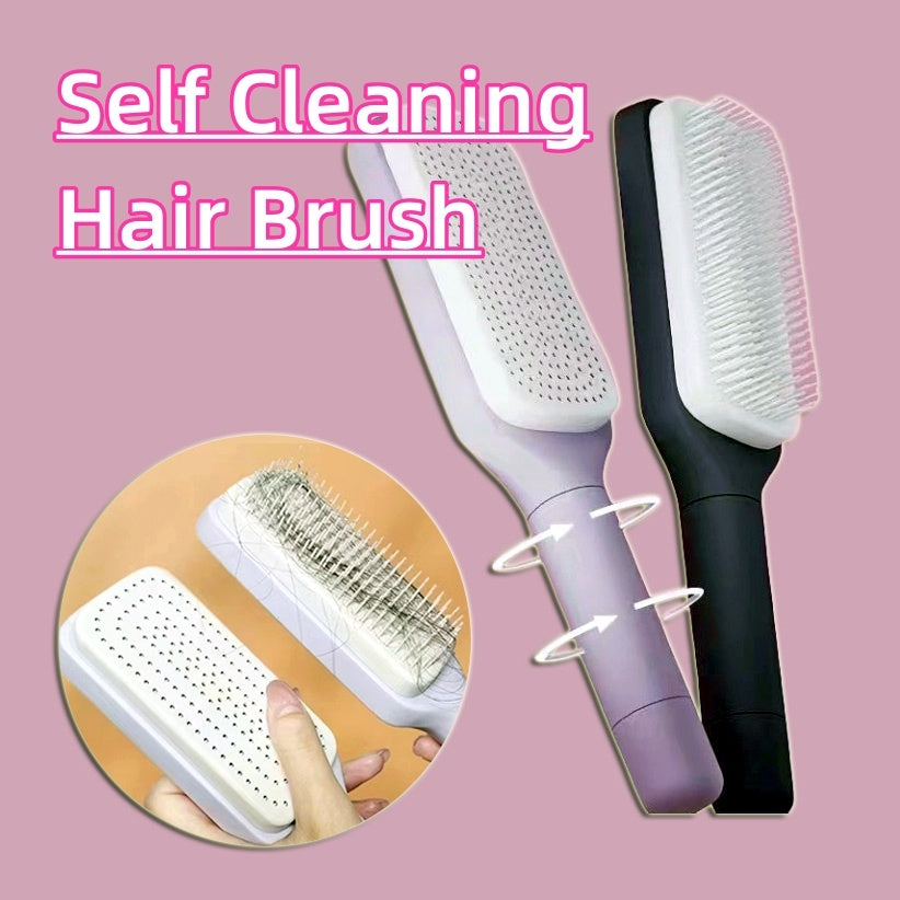 Anti-Static Self Cleaning Hair Comb