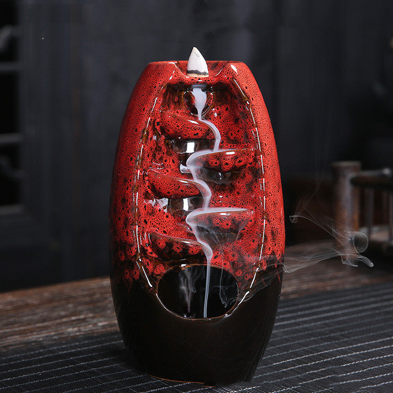 Ceramic Incense Sandalwood Tower Ornament