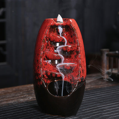 Ceramic Incense Sandalwood Tower Ornament