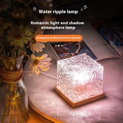 Water Ripple Ambient Crystal Table Lamp