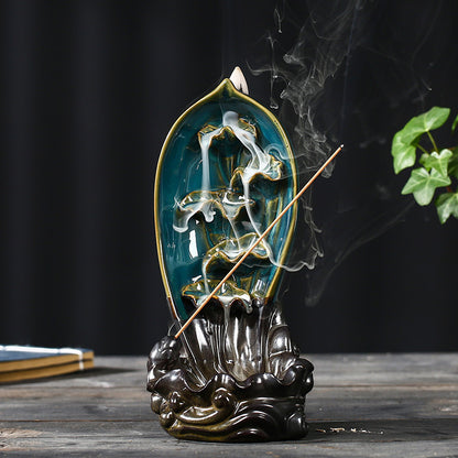 Ceramic Incense Sandalwood Tower Ornament