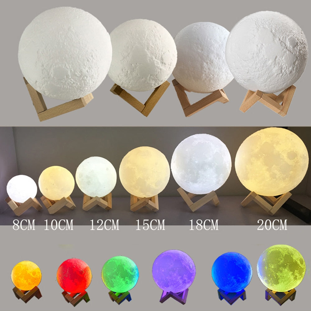 3D Print Led Moon Lamp