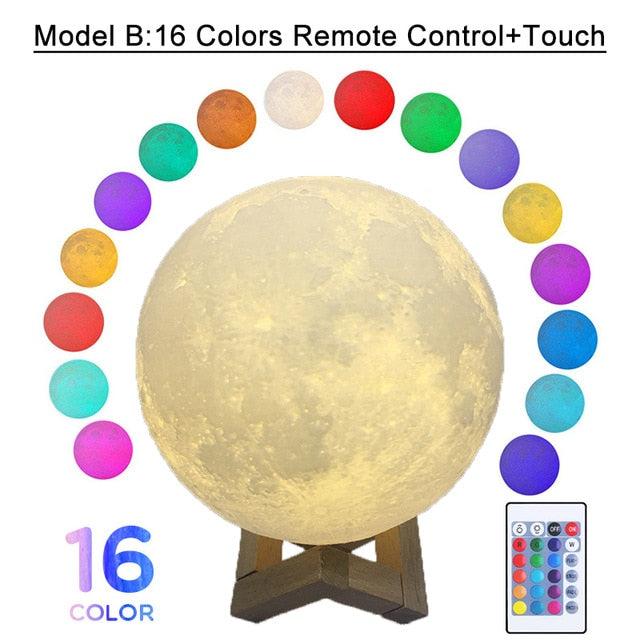 3D Print Led Moon Lamp