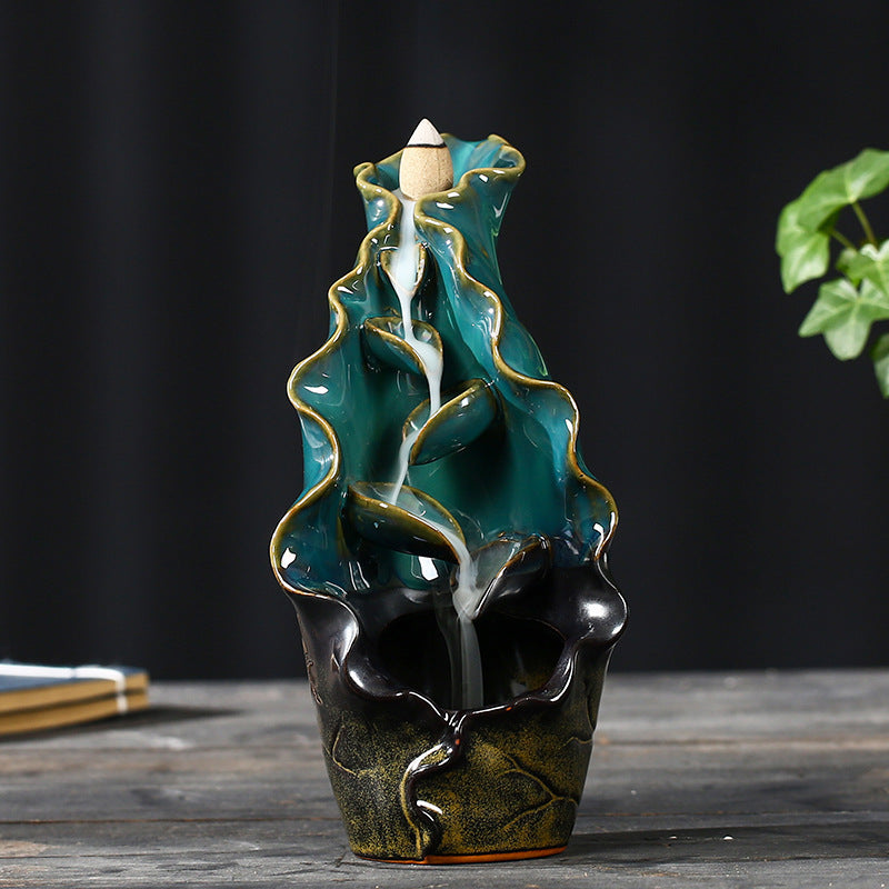 Ceramic Incense Sandalwood Tower Ornament