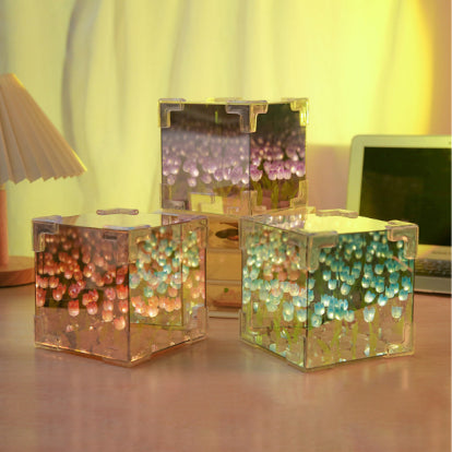 Tulip Cube Three-dimensional Night Lamp