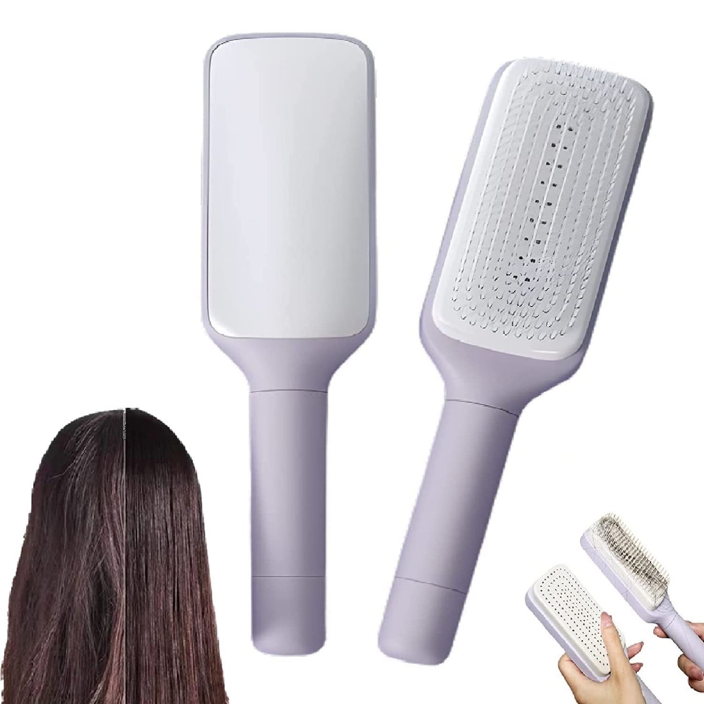 Anti-Static Self Cleaning Hair Comb