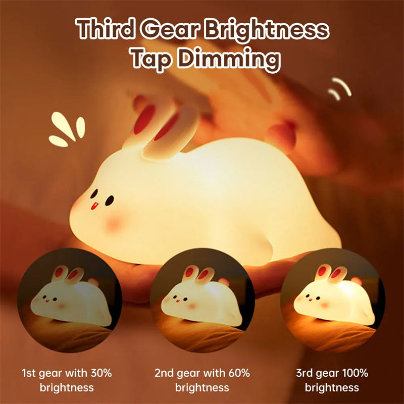 Touch Sensor Big Face Rabbit Lamp