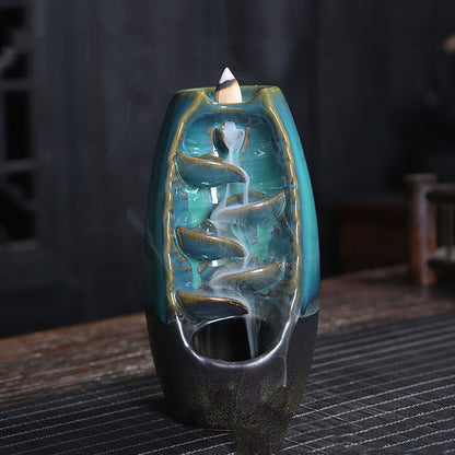 Ceramic Incense Sandalwood Tower Ornament